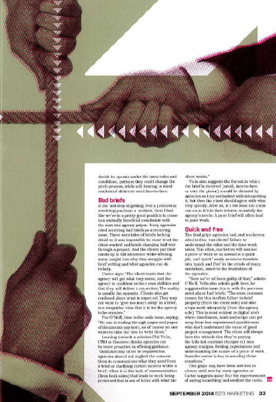 agency marketmakers relationship page2 - Are you and your agency pulling in the same direction?