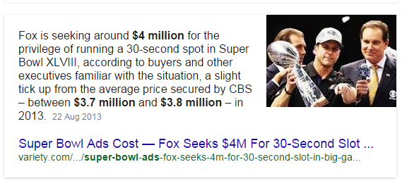 the cost of a superbowl ad according to google - Why is the Super Bowl so important to marketers?