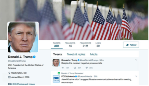 donald trump tweet 300x173 - The UK's most social election yet?