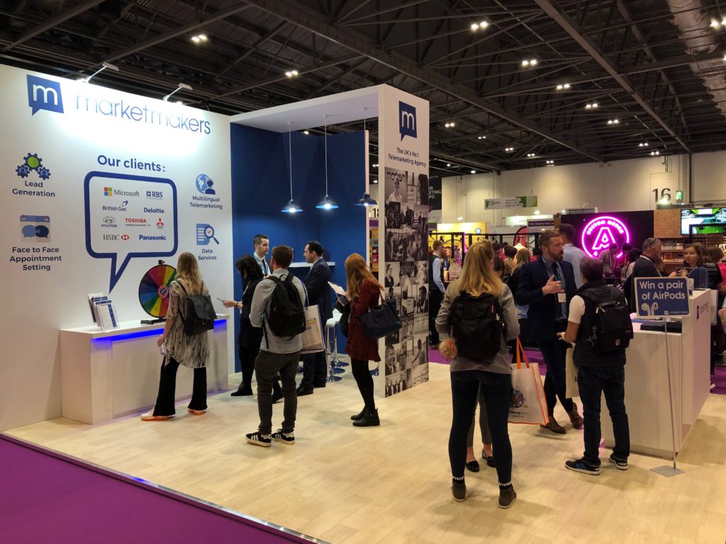 MarketMakers stand on Wednesday afternoon @ B2B Marketing Expo 2019